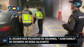 El sicario más peligroso de Colombia, Juan Diablo, se escondía en Denia (Alicante)
