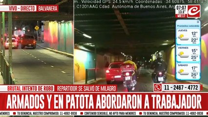Robos en el túnel de Once: brutal ataque queda grabado por la cámara de un automóvil