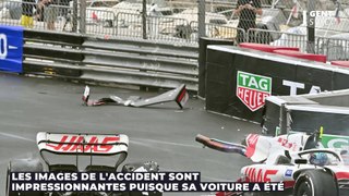 L'incroyable accident de Mick Schumacher à Monaco où sa voiture a été coupée en deux