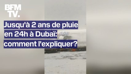 Jusqu'à deux ans de pluie en 24h à Dubaï: comment expliquer un tel déluge?