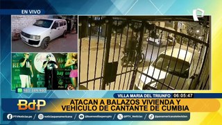 Con 12 balazos atacan vivienda y vehículo de cantante de cumbia en VMT