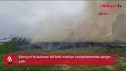 Esenyurt'ta fabrika yangını! Ekipler sevk edildi