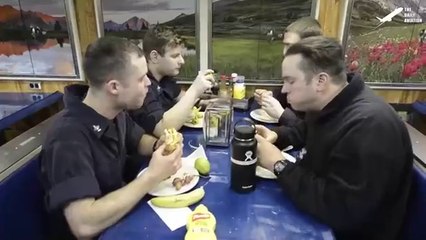 US Submarine Cooks Handle Rush Time Inside Narrow Kitchen Deep Underwater