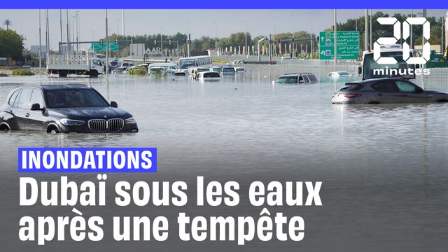 Inondations : Les images des pluies diluviennes qui sèment le chaos à Dubaï