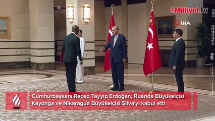 Erdoğan'a Ruanda ve Nikaragua elçilerinden güven mektubu
