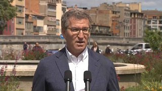 Feijóo reta al PSOE a comprometerse ante notario a no pactar con Bildu hasta que no condene la violencia de ETA.