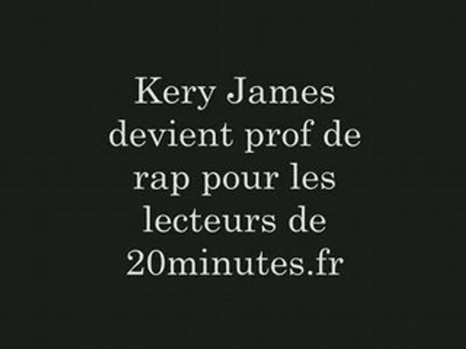 Les contributions pour le cours de Kery James