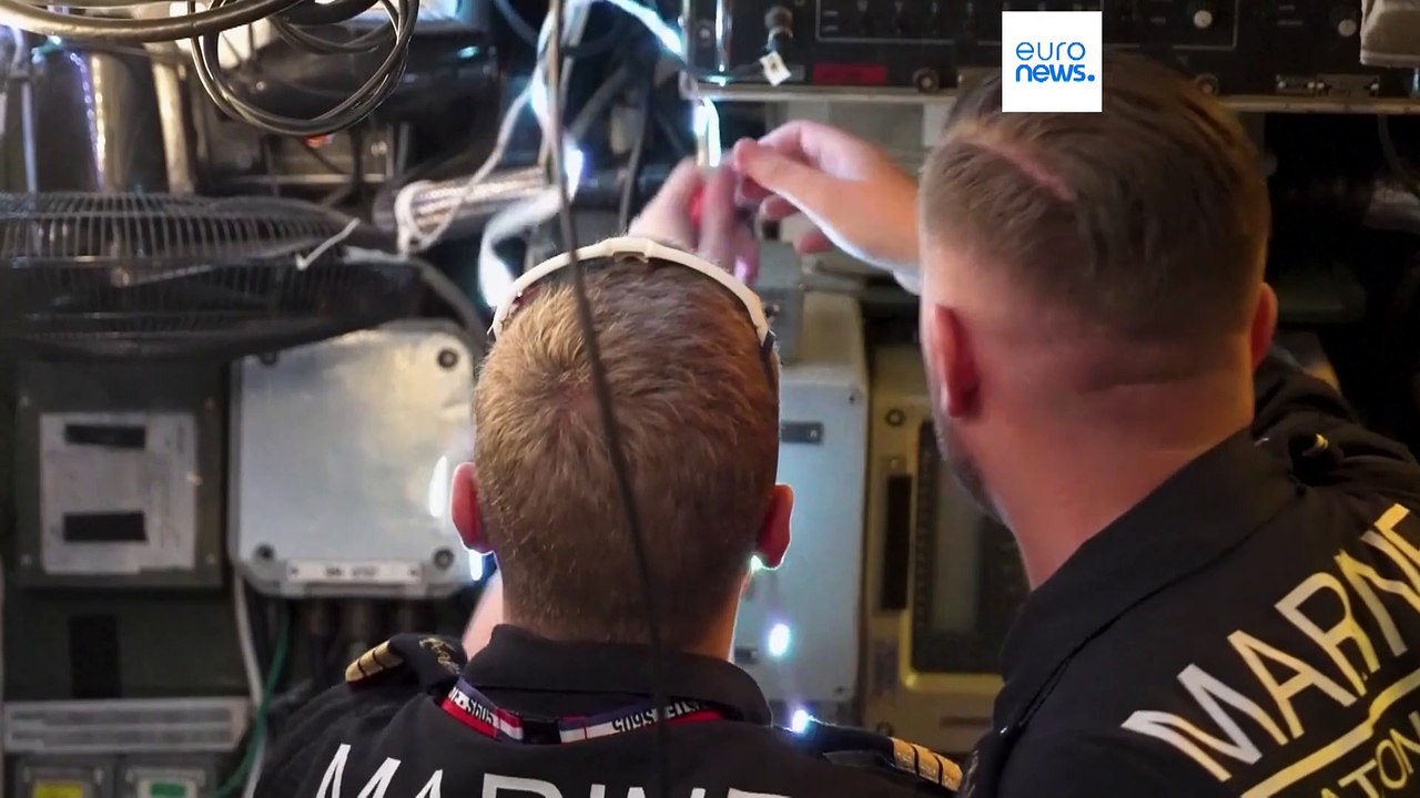 Les journalistes ont eu un accès rare au sous-marin français à propulsion nucléaire de classe Rubis