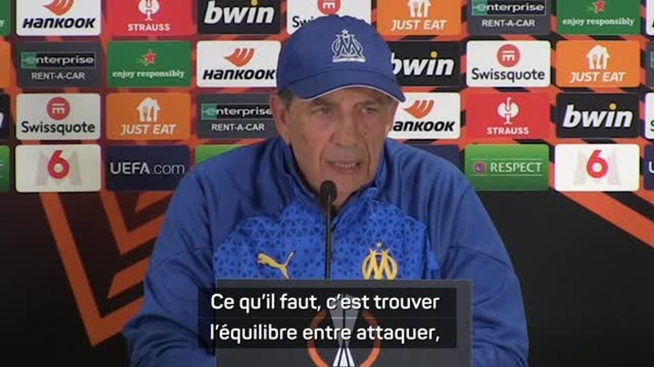 Marseille - Gasset : "Trouver l'équilibre entre attaquer et être attentifs”