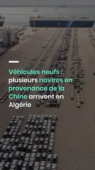 Véhicules neufs : plusieurs navires en provenance de la Chine arrivent en Algérie