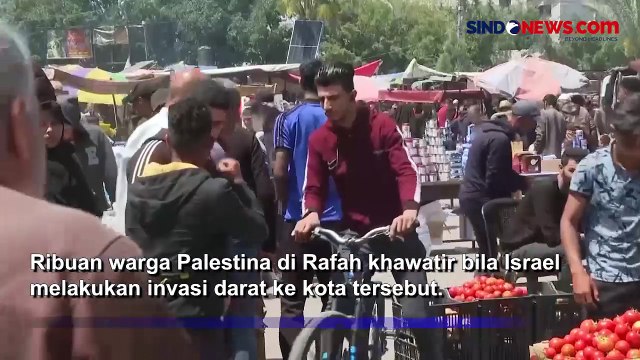 Pengungsi Rafah khawatir Ancaman Serangan Darat Israel ke Wilayah Utara Gaza