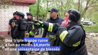 Ukraine: 14 morts dans une frappe russe sur une grande ville du nord