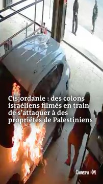Cisjordanie : des colons israéliens filmés en train de s’attaquer à des propriétés de Palestiniens
