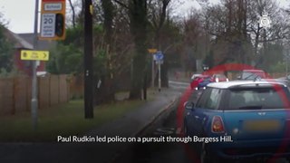 WATCH: Dangerous driver sentenced after pursuit in West Sussex