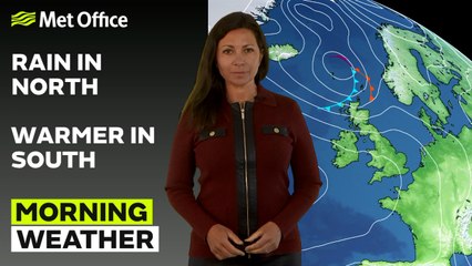 Met Office morning weather forecast 18/04/24 - Sunny morning for most, rain in north