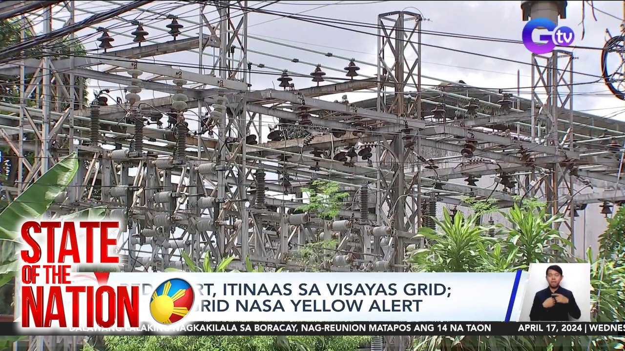 Red alert, itinaas sa Visayas grid; Luzon grid nasa Yellow Alert | SONA