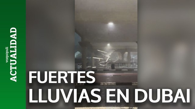 Más imágenes impactantes de las increíbles lluvias torrenciales en Dubai