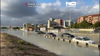 فيضانات استثنائية تجتاح دبي لم تشهدها المدينة منذ عقود بعد هطول أمطار غزيرة وتساقط برد في أبوظبي