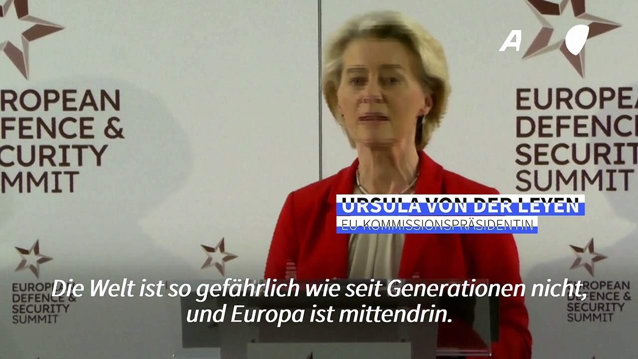 Von der Leyen: Europa muss bei Verteidigung 'aufwachen'