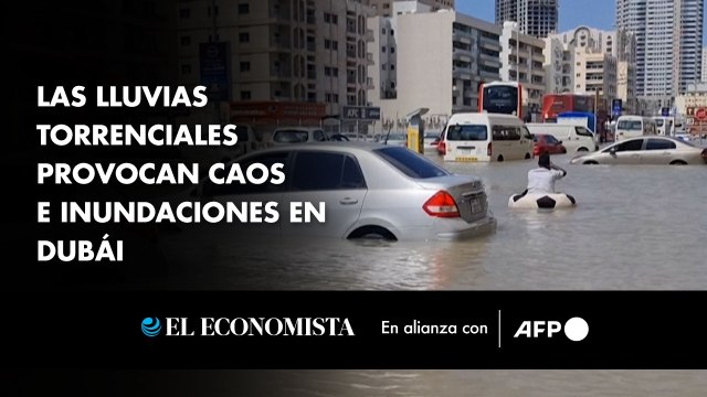 Las lluvias torrenciales provocan caos e inundaciones en Dubái