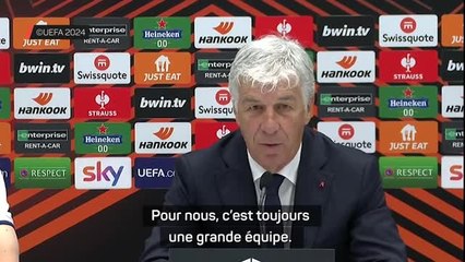 Atalanta - Gasperini : "Ne pas penser une seule seconde au 3-0 du match aller"