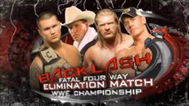 WWE Backlash 2008 - Triple H vs JBL vs John Cena vs Randy Orton (Fatal 4-Way Elimination Match, WWE Championship)