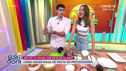 Pasos para preparar la masa para preparar pastas utilizando un mixer