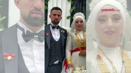 Gaziantep'te bir damadın bakışları sosyal medyada gündem oldu