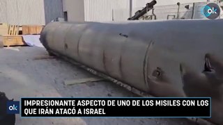 Impresionante aspecto de uno de los misiles con los que Irán atacó a Israel