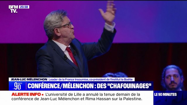 Annulation de la conférence de LFI par l'université de Lille: Jean-Luc Mélenchon dénonce des petits chafouinages misérables