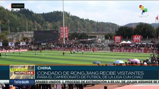China recibe miles de turistas para campeonato de Fútbol