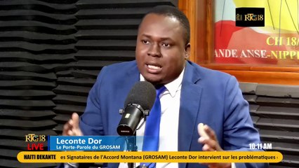 Pòt pawòl "Gwoup Siyatè Akò Montana" a Leconte Dor salye piblikasyon arete ki nome 9 manm CP a.
