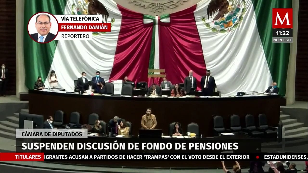 Suspenden la discusión del fondo de pensiones en la Cámara de Diputados