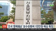 '조국 명예훼손' 보수유튜버 1천만원 배상 확정