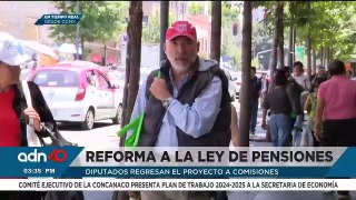 Diputados regresan la Reforma a la Ley de Pensiones a comisiones