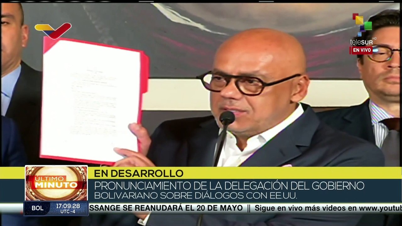 Venezuela denuncia incumplimiento de EE.UU. sobre los acuerdos de Barbados