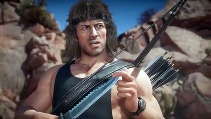Mortal Kombat 11 - Tráiler Jugabilidad de Personaje "Rambo"