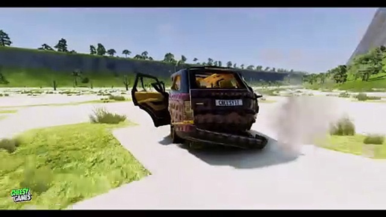 Thrilling AI Downhill Car Crashes