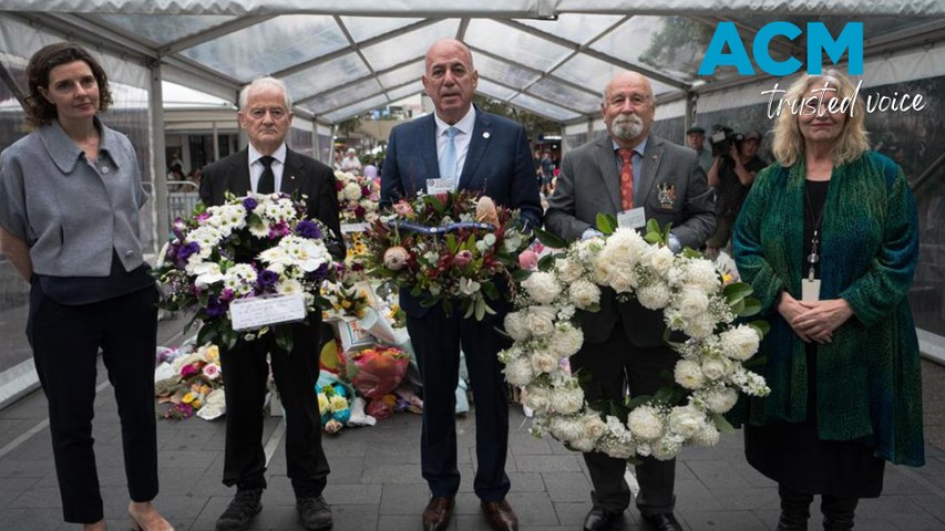 The Sydney shopping centre where six people were fatally stabbed will re-open for a day of community reflection before retail trade resumes as a vigil planned for Bondi Beach. Video via AAP.