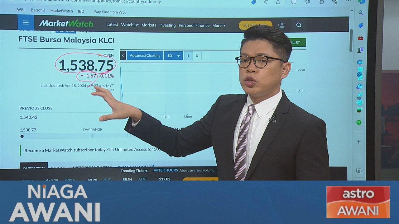 Niaga AWANI: Prestasi Bursa Malaysia setakat 18 April 2024