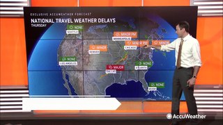 Strong storms to cause travel problems this Thursday
