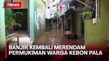 Sungai Ciliwung Meluap, Permukiman Warga di Kebon Pala Jakarta Timur Terendam Banjir