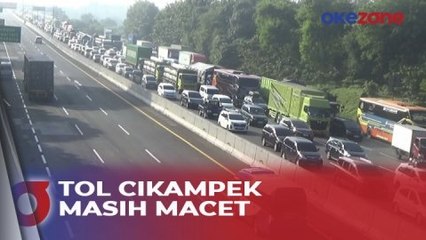 H+8 Lebaran, Arus Balik di Tol Cikampek Masih Macet