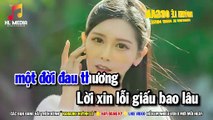 Thương Ly Biệt Karaoke Tone Nam Remix - Nhạc hoa lời việt