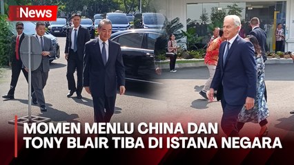 Momen Menlu China Wang Yi hingga Tony Blair Tiba di Istana Negara untuk Bertemu Jokowi