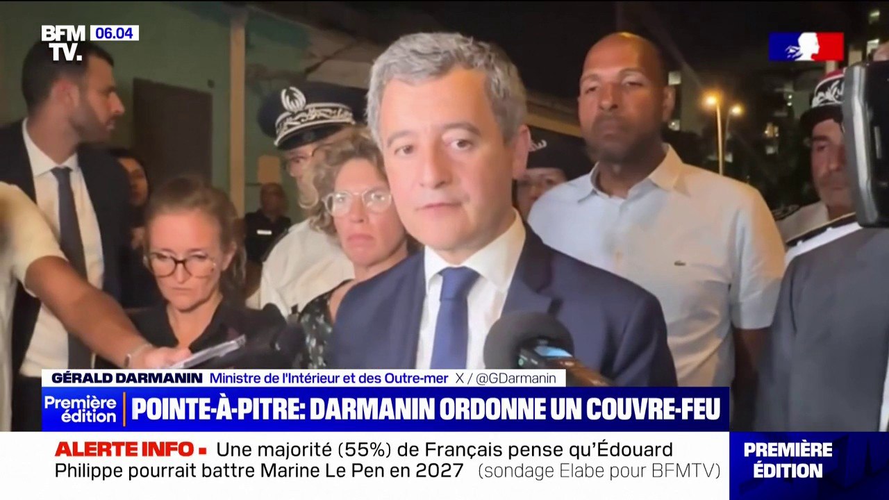 Guadeloupe: Gérald Darmanin ordonne d'instaurer un couvre-feu pour les mineurs à Pointe-à-Pitre