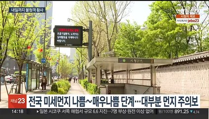 전국 뒤덮은 불청객 흙먼지…동쪽은 황사 위기 경보