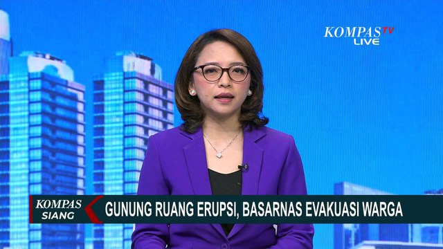 Basarnas Kerahkan 1 Kapal Milik SAR untuk Evakuasi Warga Terdampak Erupsi Gunung Ruang