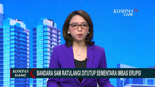 Imbas Erupsi Gunung Ruang, Bandara Sam Ratulangi Manado Ditutup Sementara