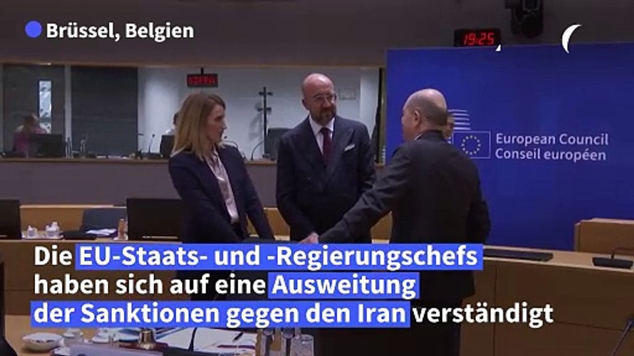 EU-Staats- und -Regierungschefs einigen sich auf neue Iran-Sanktionen